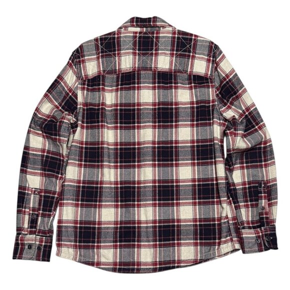FAT FACE Plaid Lined Winter Fall Button Long Sleeve Shacket Jacket Mens Medium - Picture 2 of 6